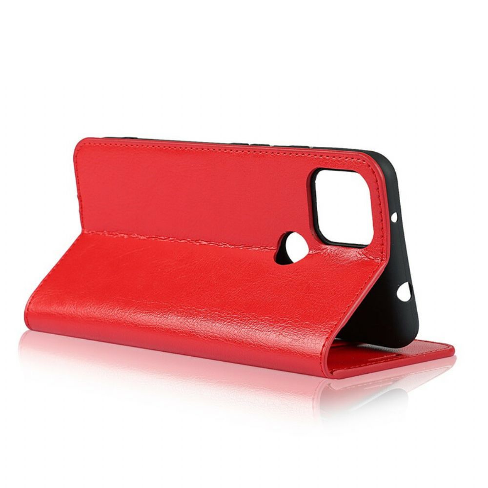 Schutzhülle Für Google Pixel 5A Flip Case Echtes Leder
