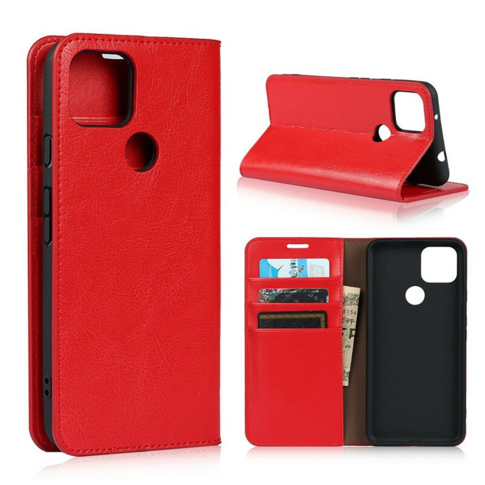 Schutzhülle Für Google Pixel 5A Flip Case Echtes Leder