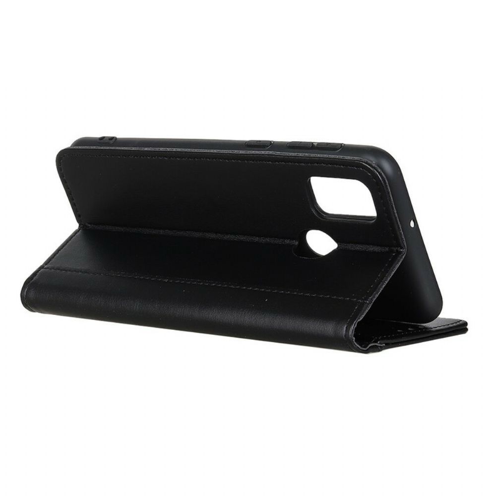 Schutzhülle Für Google Pixel 5A Flip Case Klassisches Spaltleder
