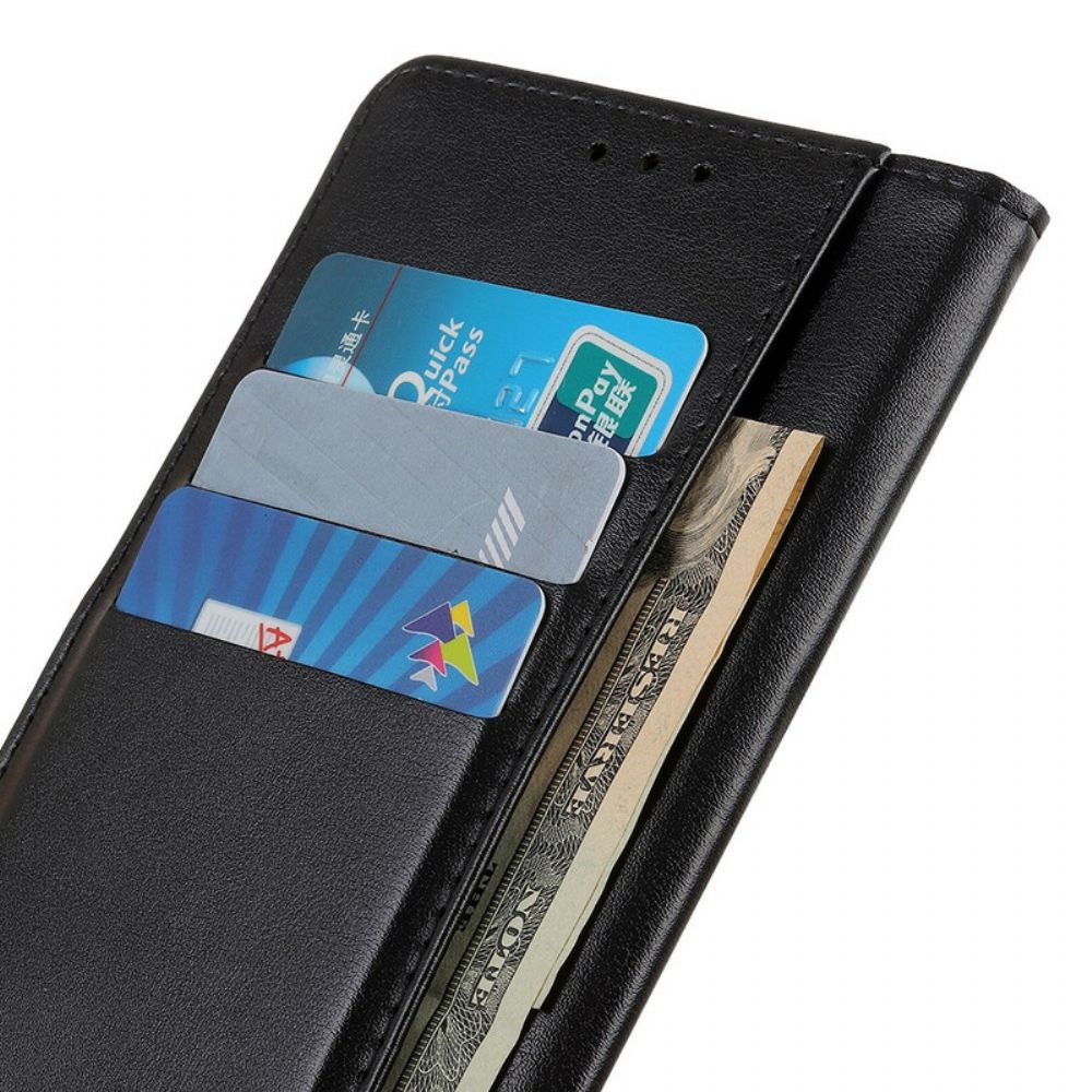 Schutzhülle Für Google Pixel 5A Flip Case Klassisches Spaltleder