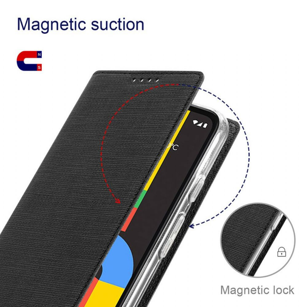 Schutzhülle Für Google Pixel 5A Flip Case Vili Dmx Texturiert