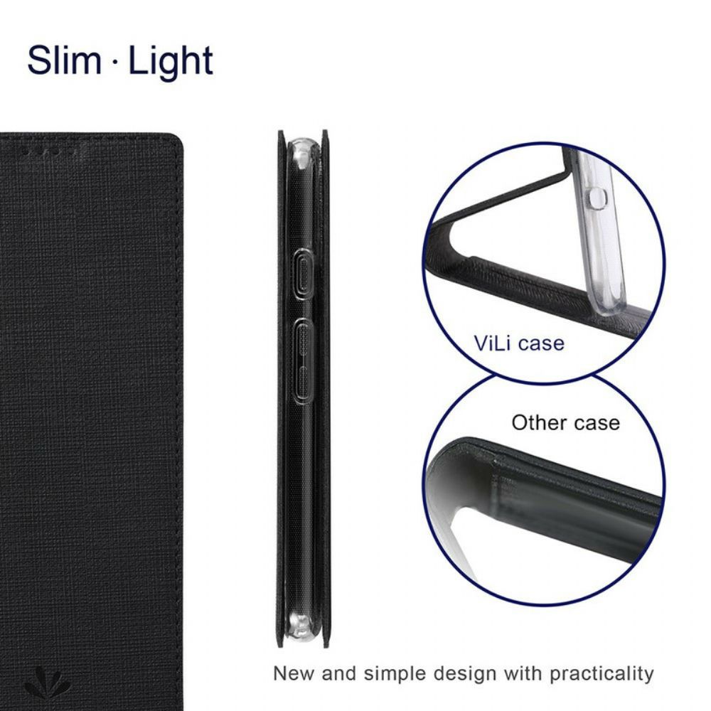 Schutzhülle Für Google Pixel 5A Flip Case Vili Dmx Texturiert