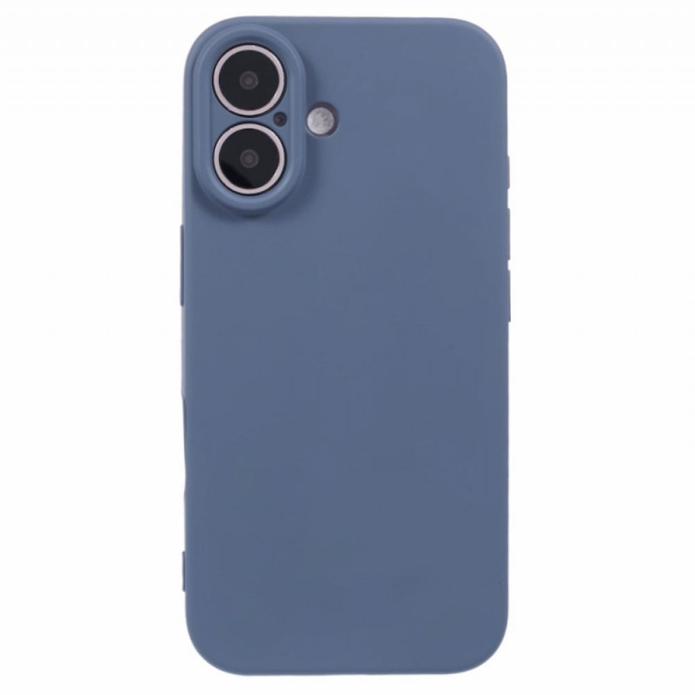 Hülle iPhone 16 Plus Silikonfaserfutter