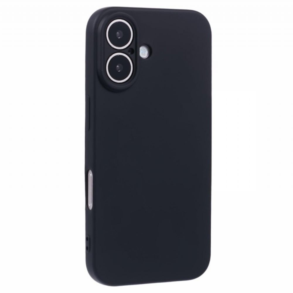 Hülle iPhone 16 Plus Silikonfaserfutter
