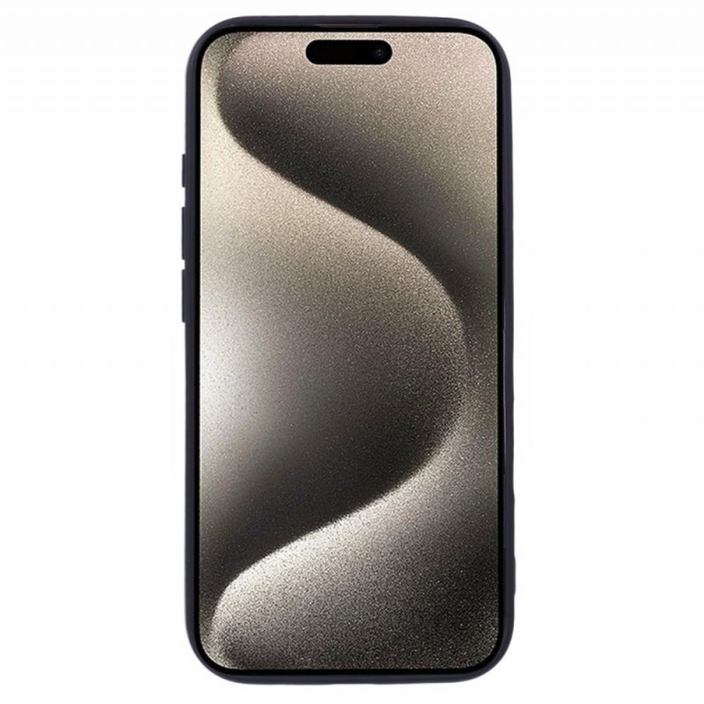 Hülle iPhone 16 Plus Silikonfaserfutter
