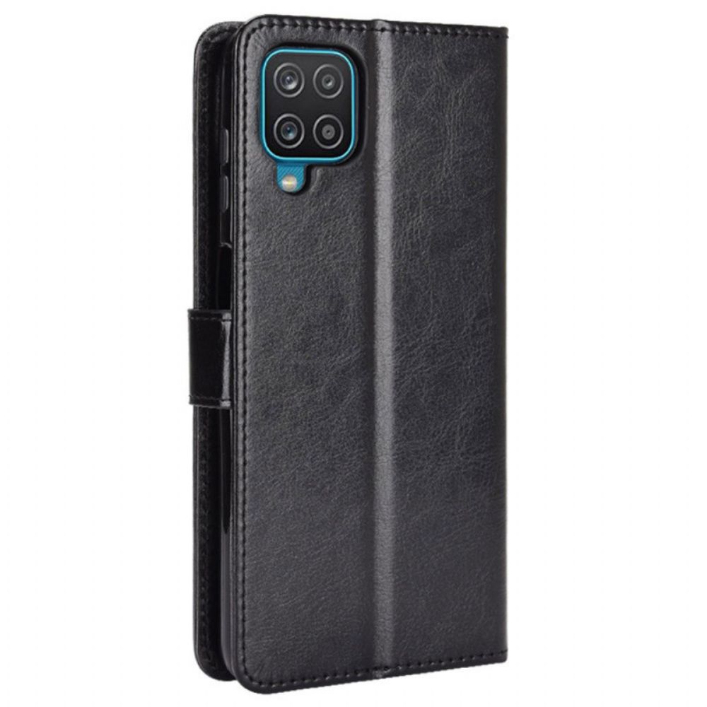 Flip Case Für Samsung Galaxy M32 Auffälliges Kunstleder