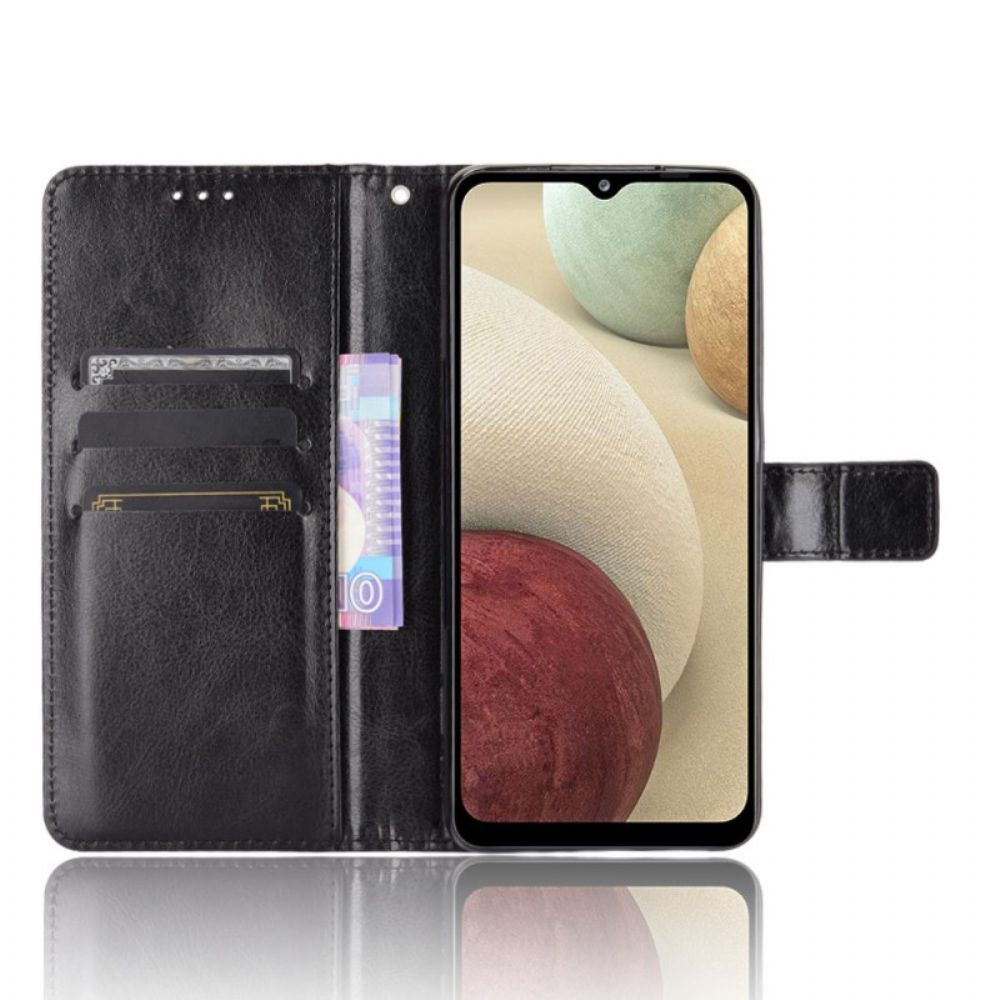Flip Case Für Samsung Galaxy M32 Auffälliges Kunstleder