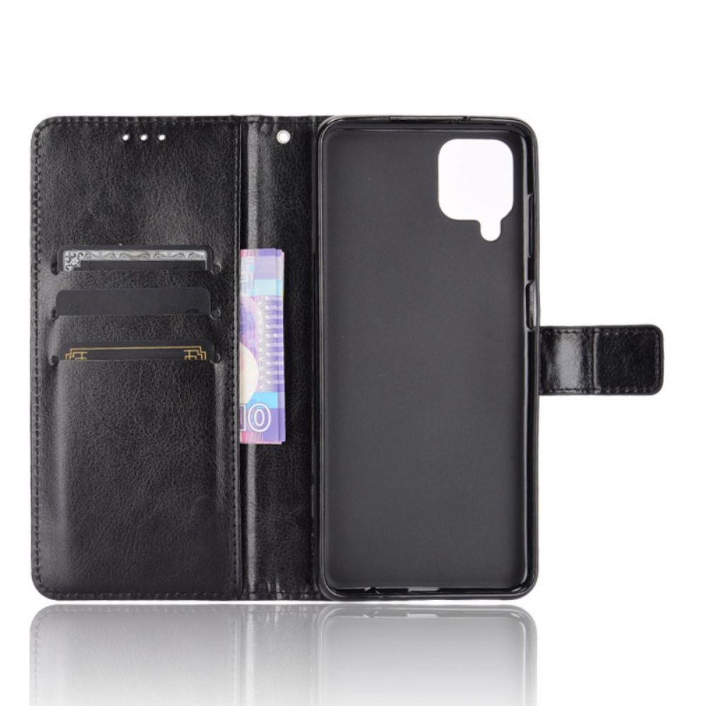 Flip Case Für Samsung Galaxy M32 Auffälliges Kunstleder