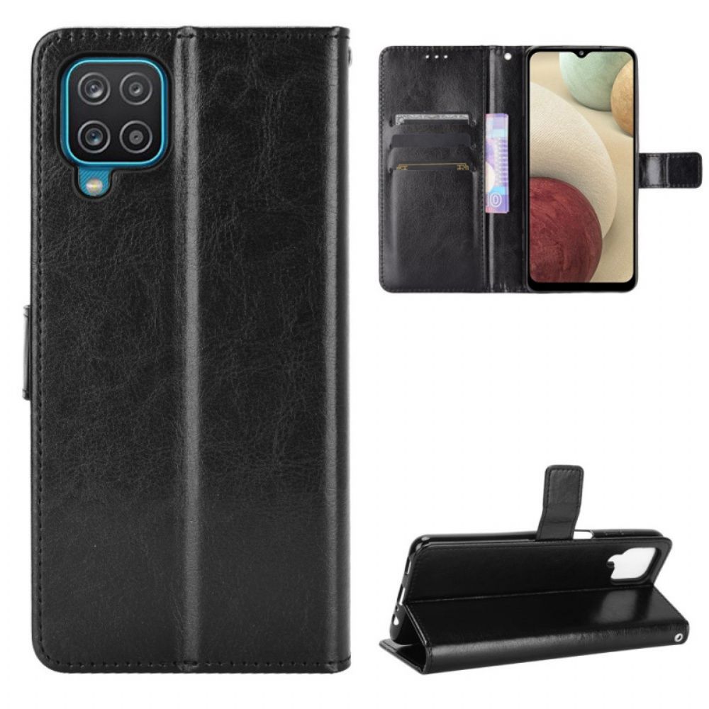 Flip Case Für Samsung Galaxy M32 Auffälliges Kunstleder