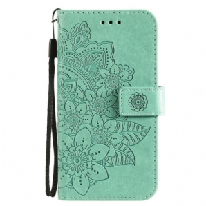 Flip Case Für Samsung Galaxy M32 Blumen-mandala