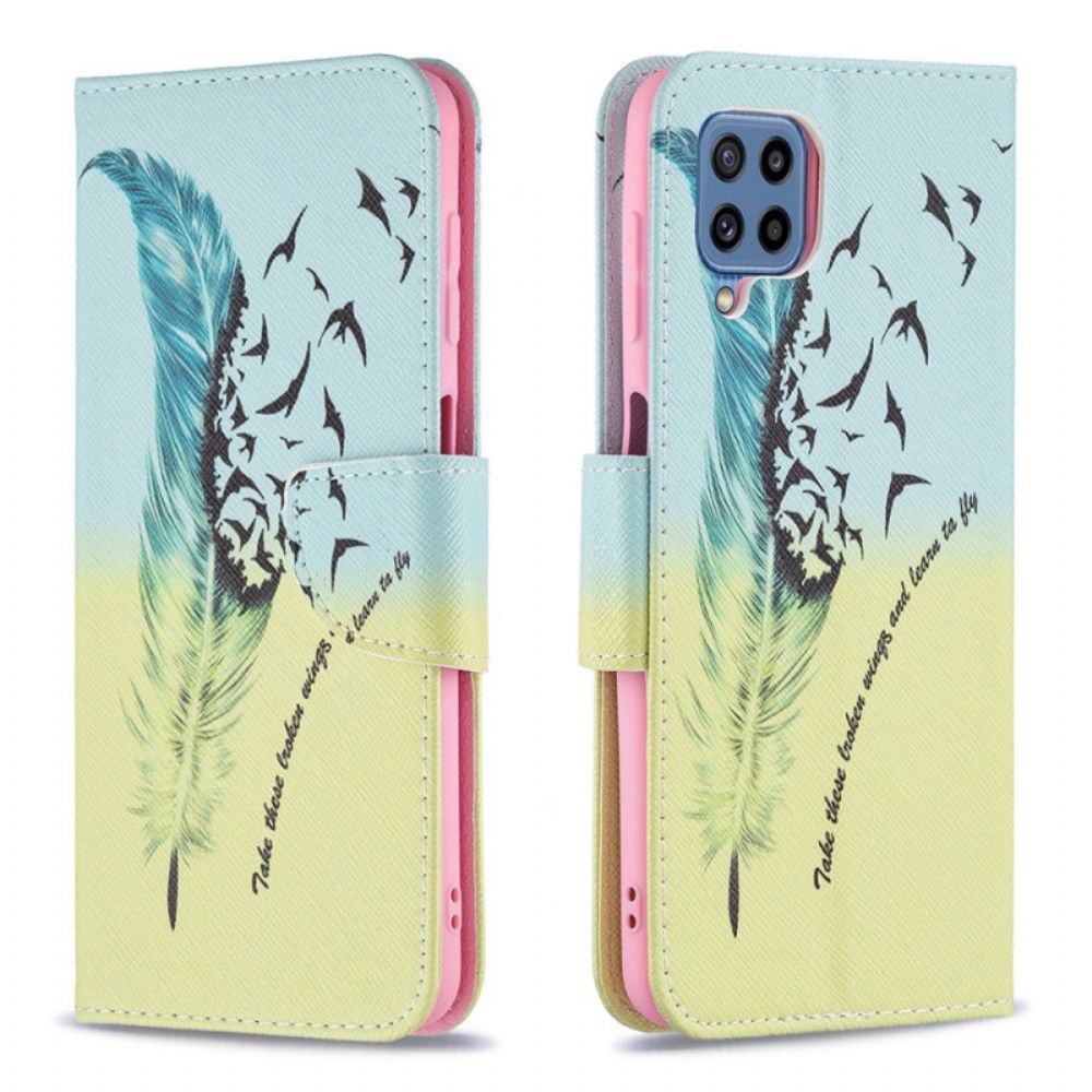 Flip Case Für Samsung Galaxy M32 Fliegen Lernen