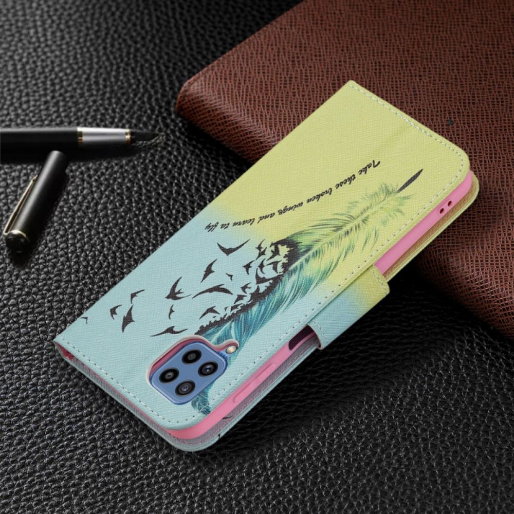 Flip Case Für Samsung Galaxy M32 Fliegen Lernen
