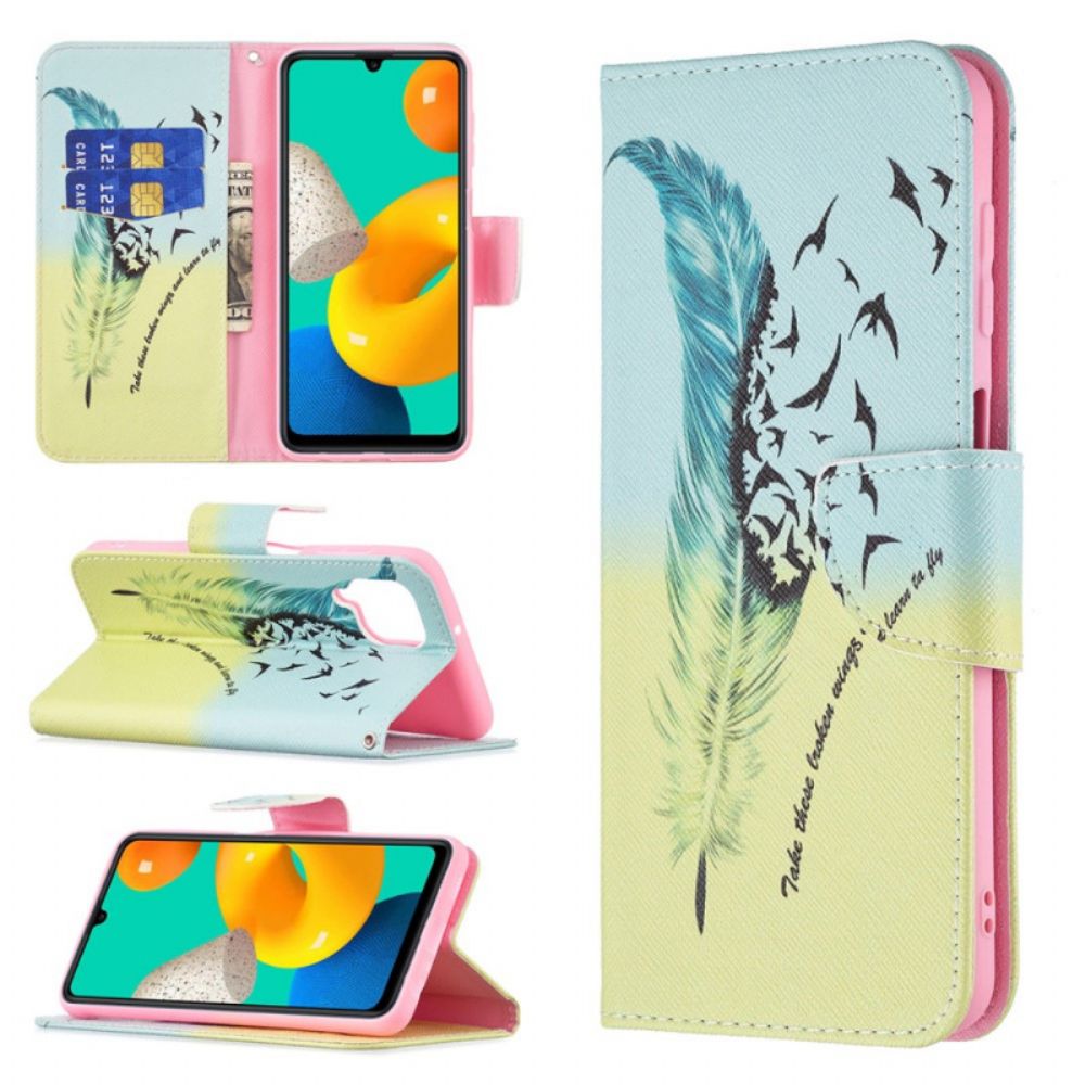 Flip Case Für Samsung Galaxy M32 Fliegen Lernen