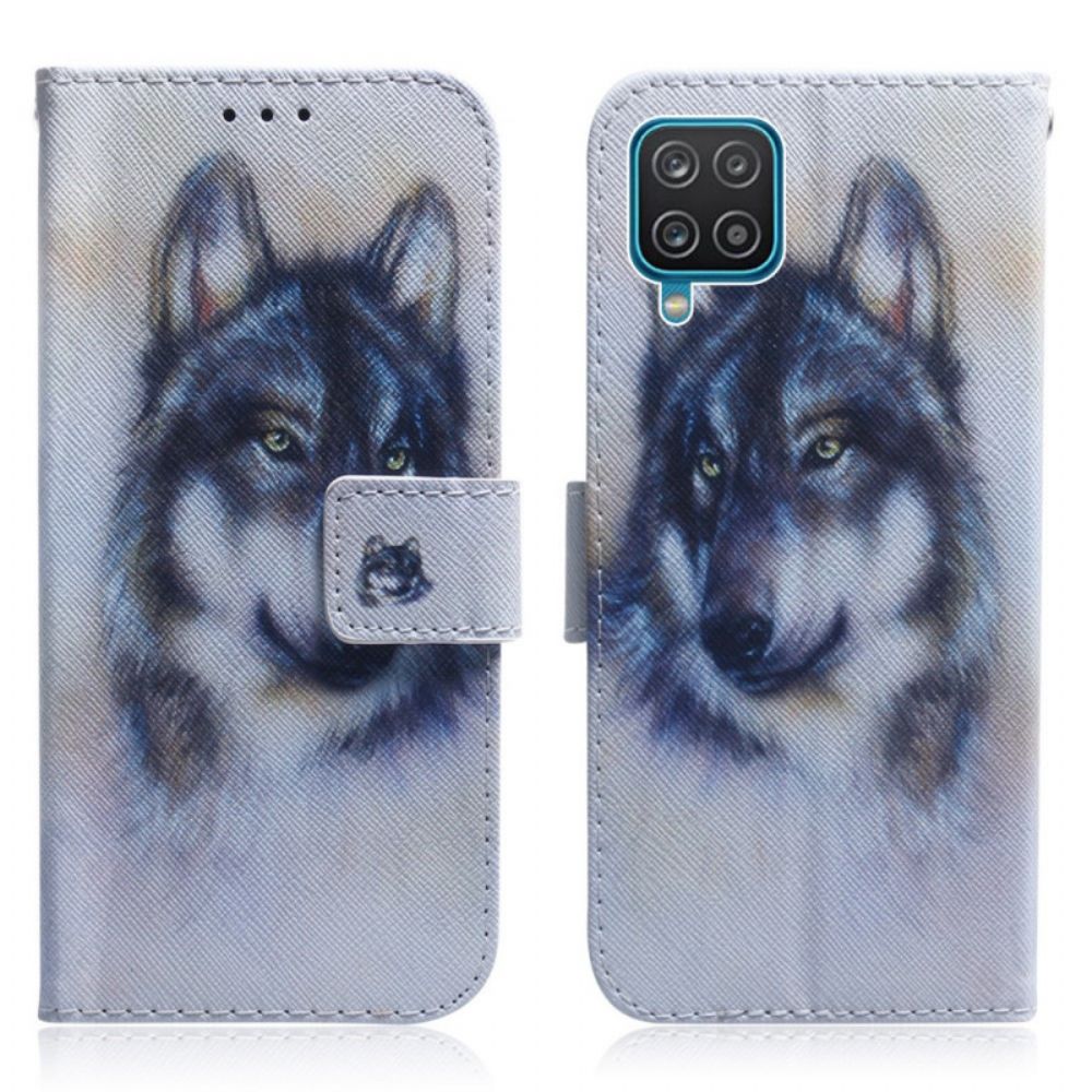 Flip Case Für Samsung Galaxy M32 Hundeblick