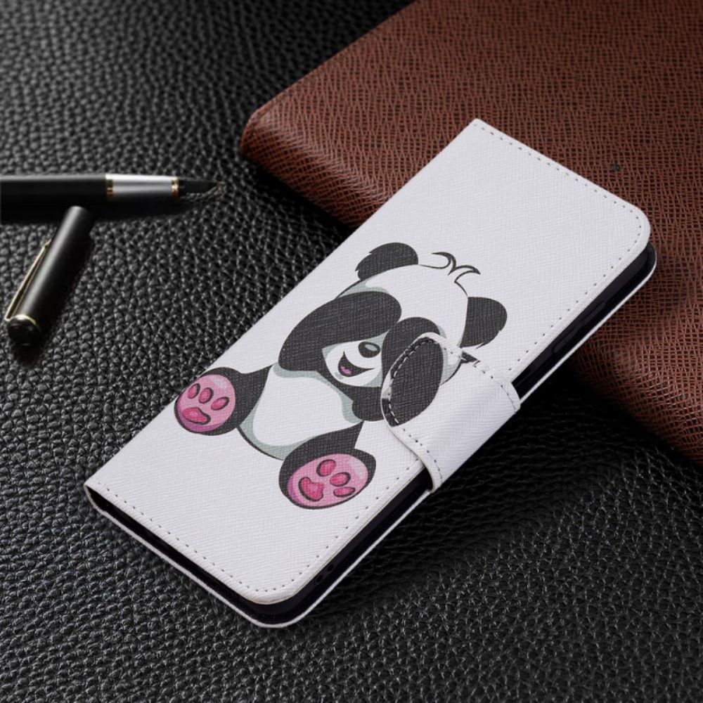 Flip Case Für Samsung Galaxy M32 Panda-spaß
