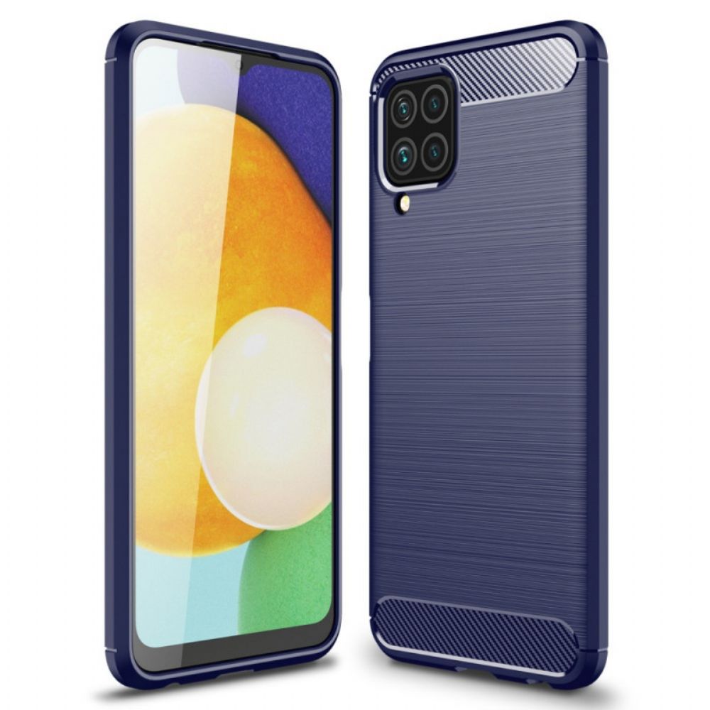 Hülle Für Samsung Galaxy M32 Gebürstete Kohlefaser