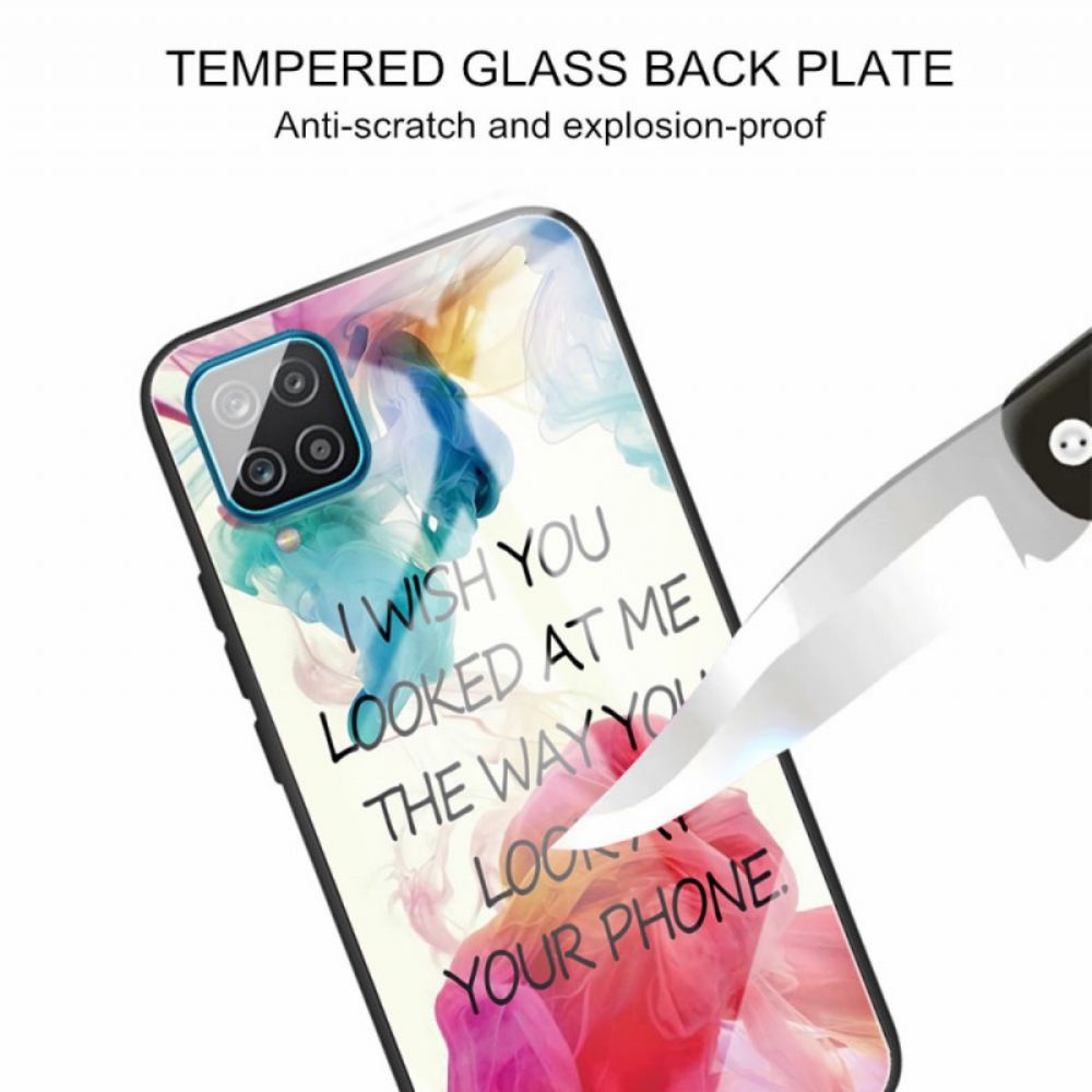 Hülle Für Samsung Galaxy M32 Gehärtetes Glas Wünsche Ich