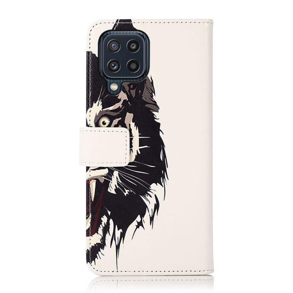 Lederhüllen Für Samsung Galaxy M32 Wilder Tiger