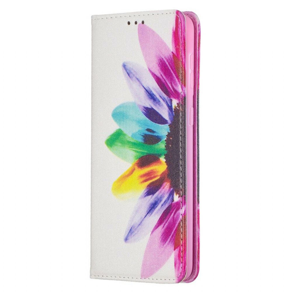 Schutzhülle Für Samsung Galaxy S21 Plus 5G Flip Case Aquarell Blume
