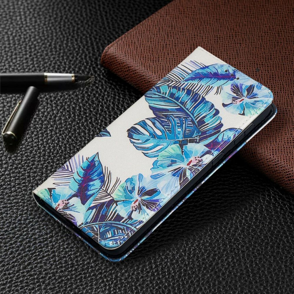 Schutzhülle Für Samsung Galaxy S21 Plus 5G Flip Case Blätter
