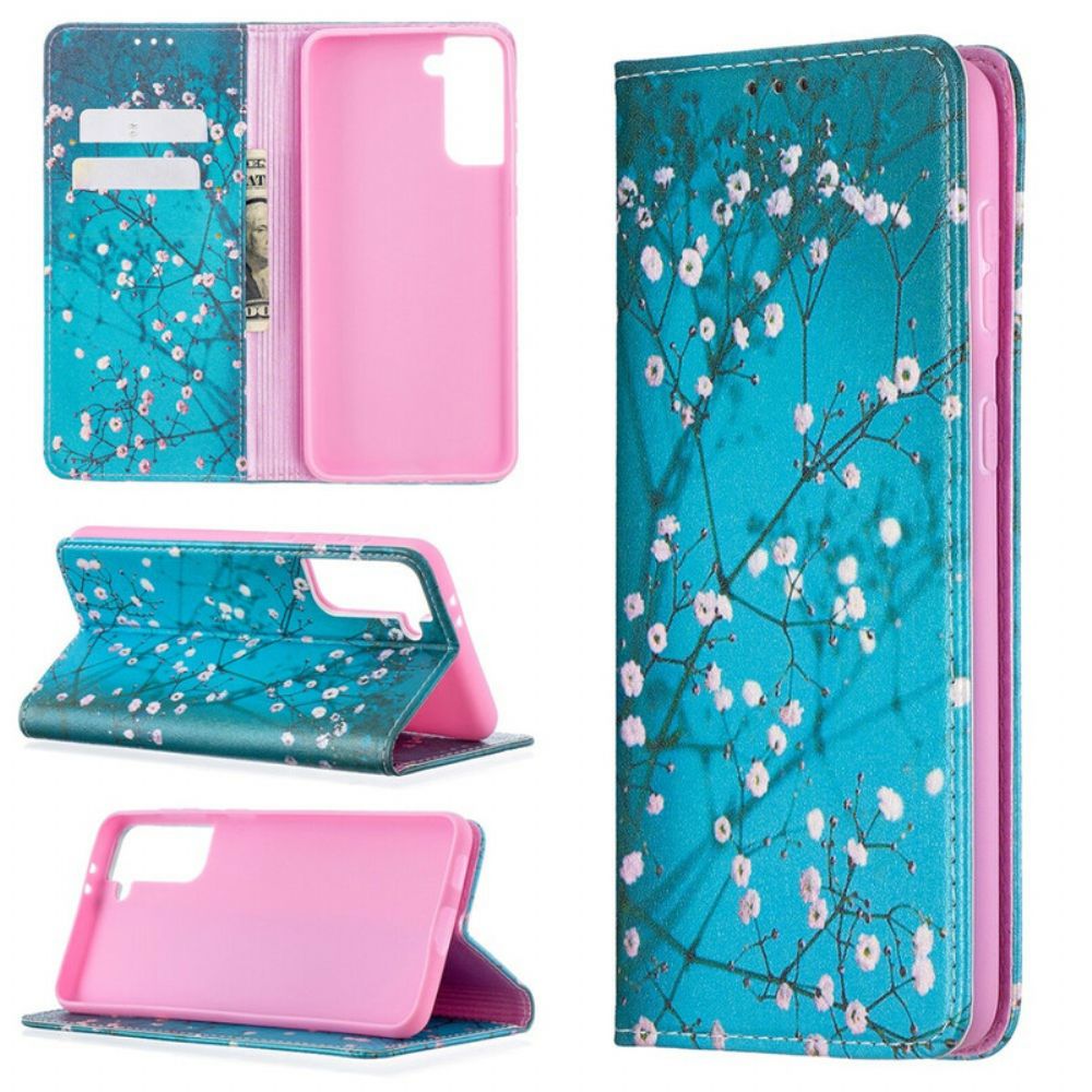 Schutzhülle Für Samsung Galaxy S21 Plus 5G Flip Case Blühende Zweige