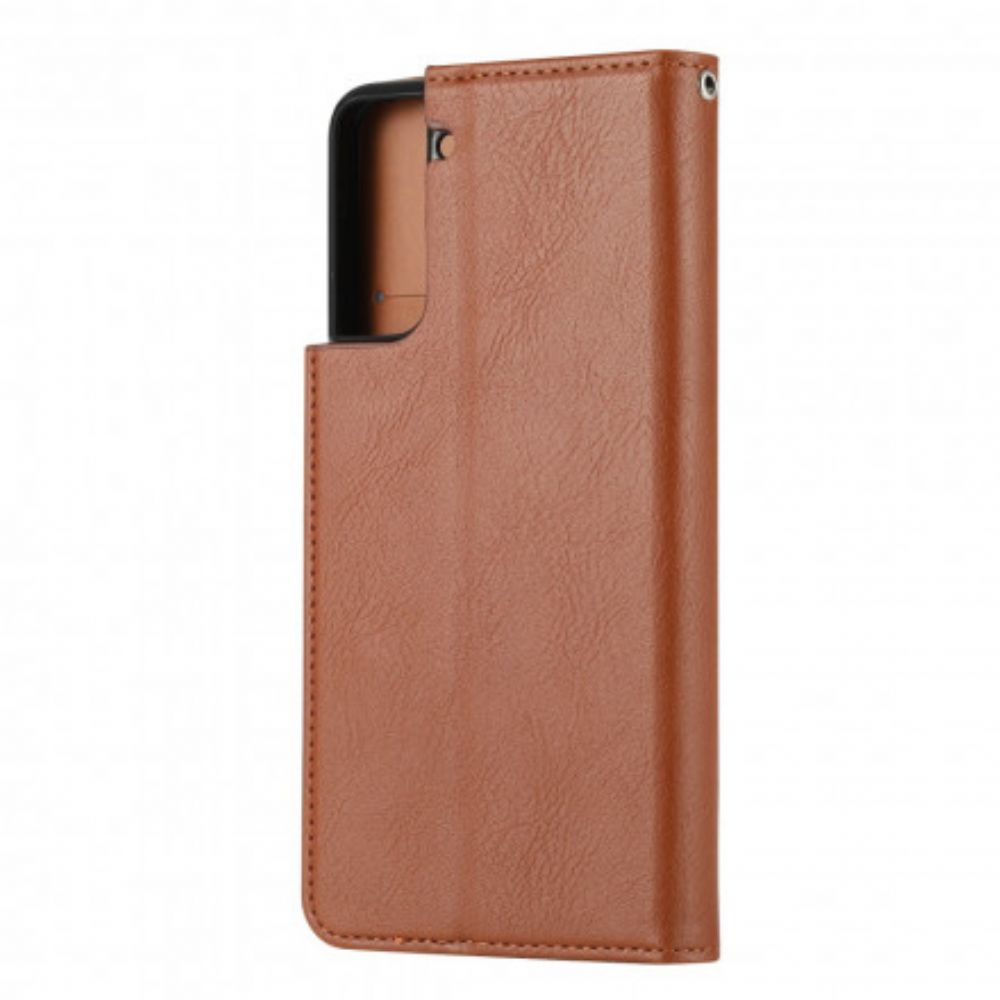 Schutzhülle Für Samsung Galaxy S21 Plus 5G Flip Case Kartenetui Aus Kunstleder
