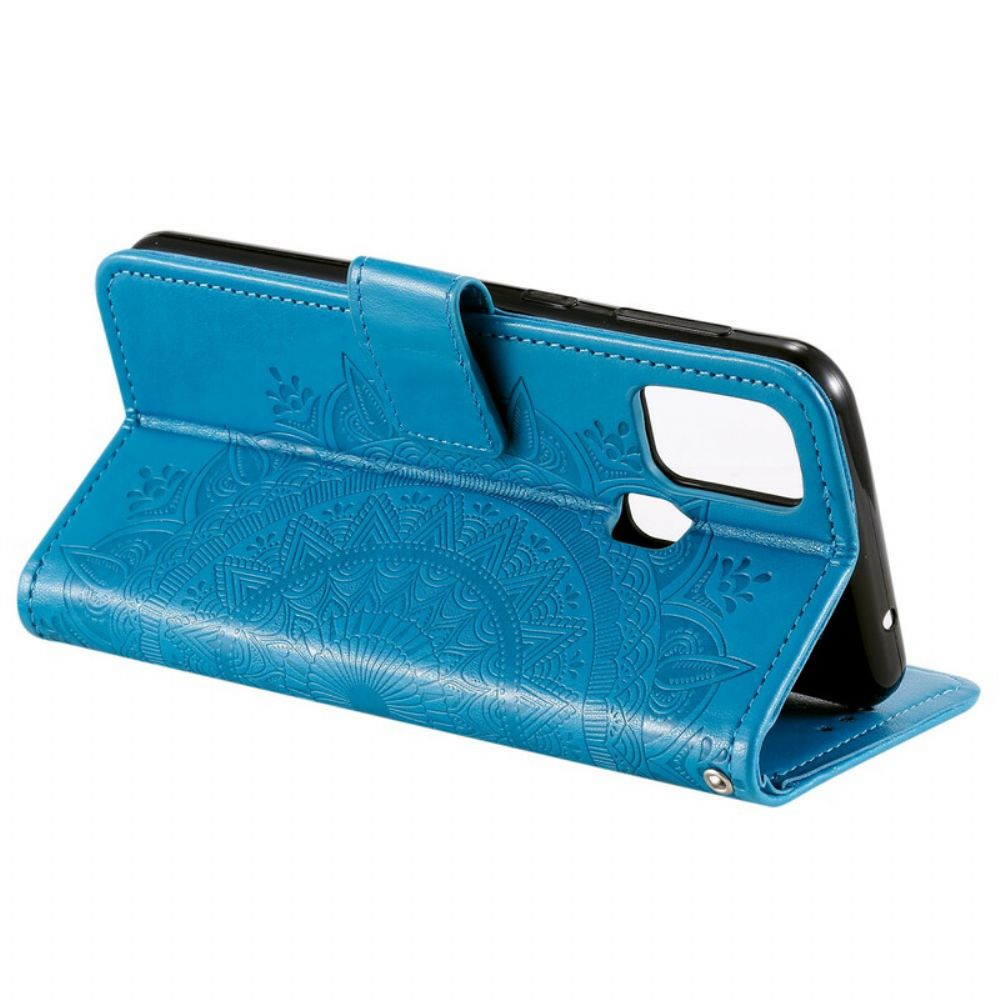 Flip Case Für Samsung Galaxy M21 Sonnen-mandala