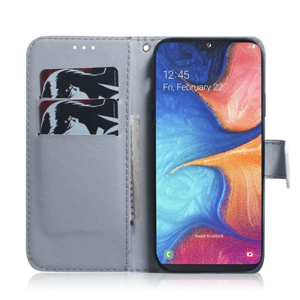 Lederhüllen Für Samsung Galaxy M21 Blühender Ast