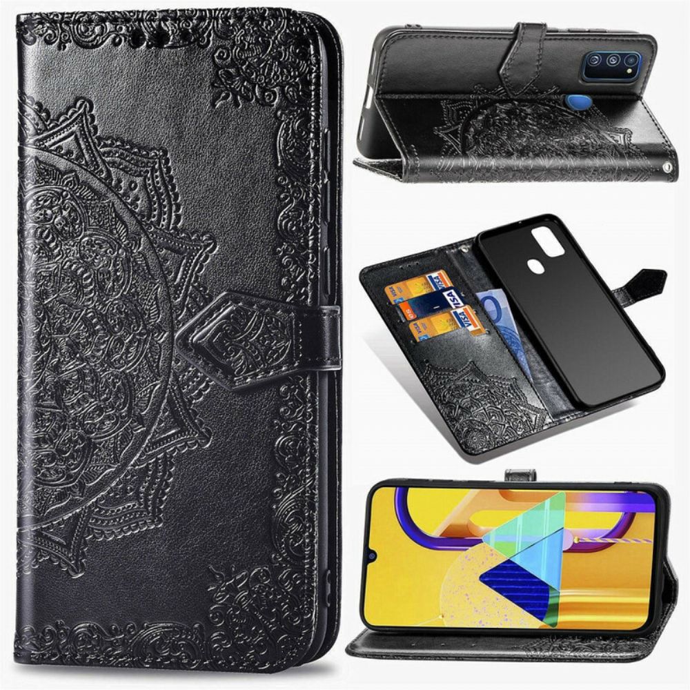 Lederhüllen Für Samsung Galaxy M21 Mandala Aus Dem Mittelalter