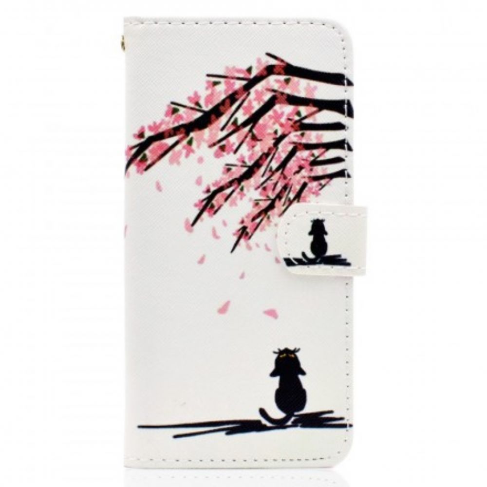 Flip Case Für Huawei Y5 2018 Rosa Äste