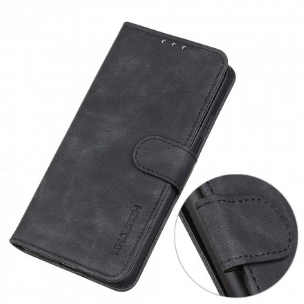 Flip Case Für OnePlus 9 Vintage Ledereffekt Khazneh