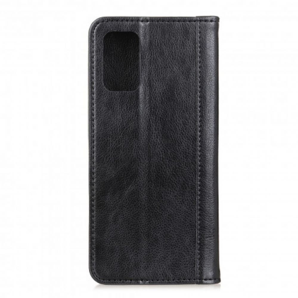 Schutzhülle Für OnePlus 9 Flip Case Elegance Litschi-spaltleder