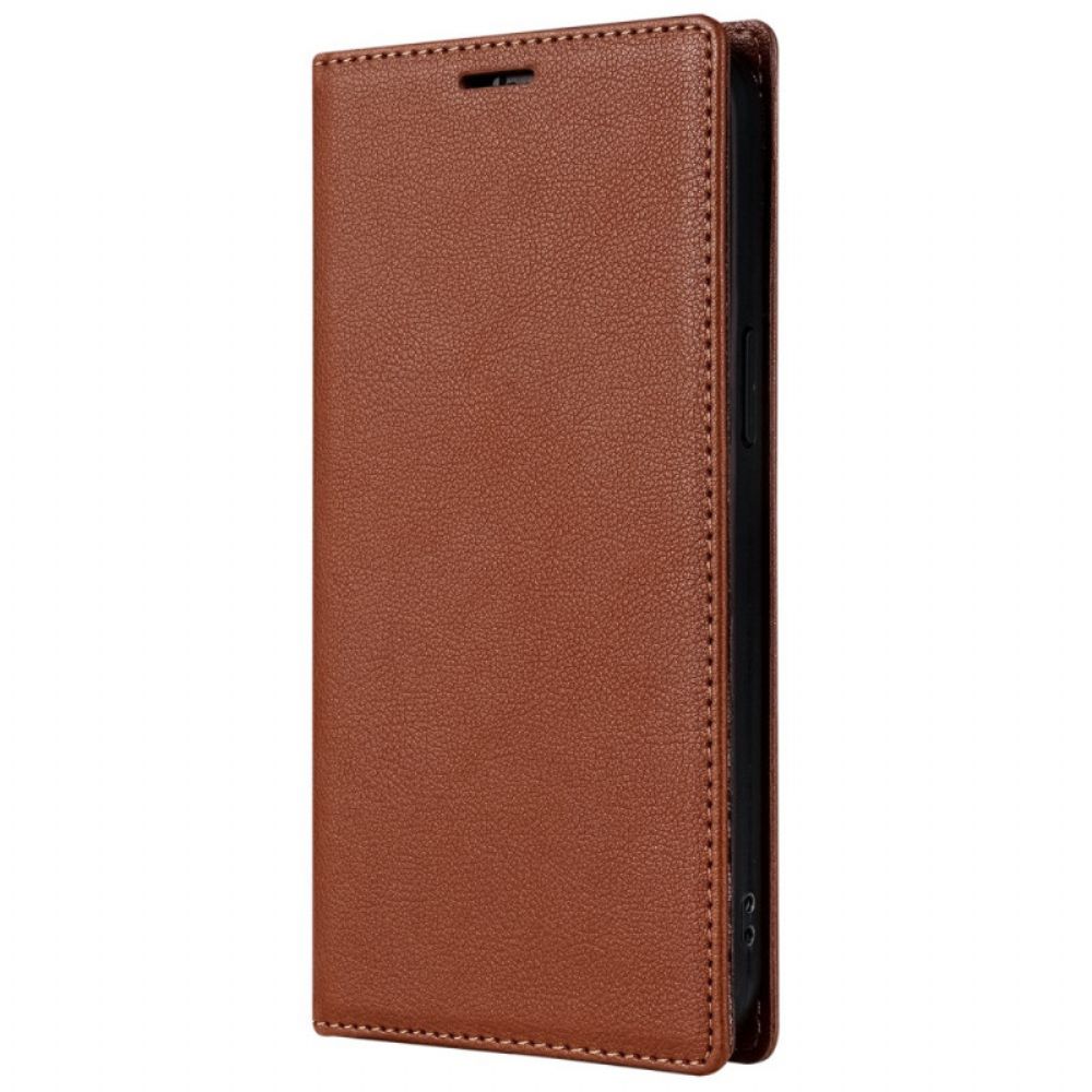 Flip Case Für iPhone 16 Pro Ledereffekt