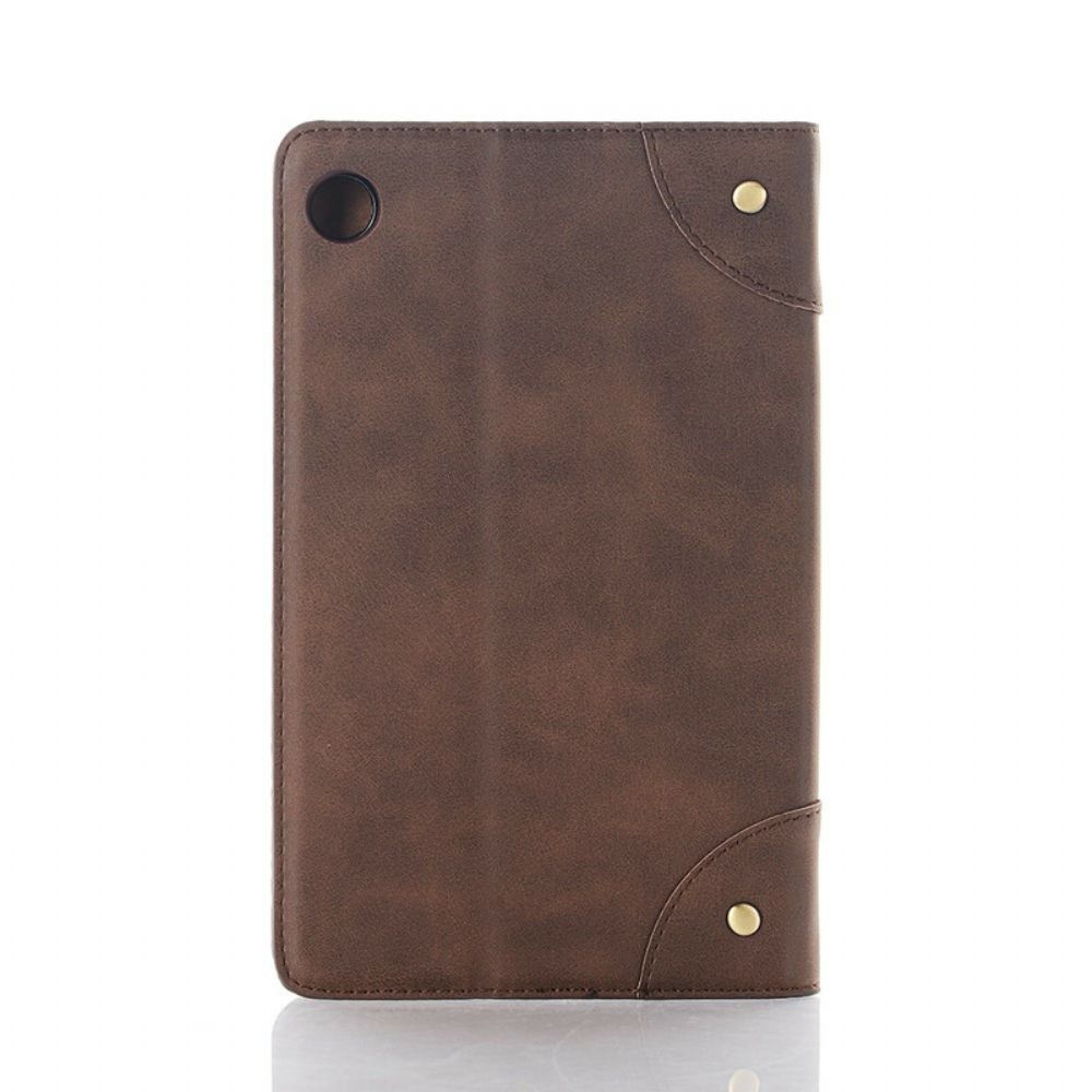 Case Für Huawei MatePad T 8 Vintage Nieten Aus Kunstleder
