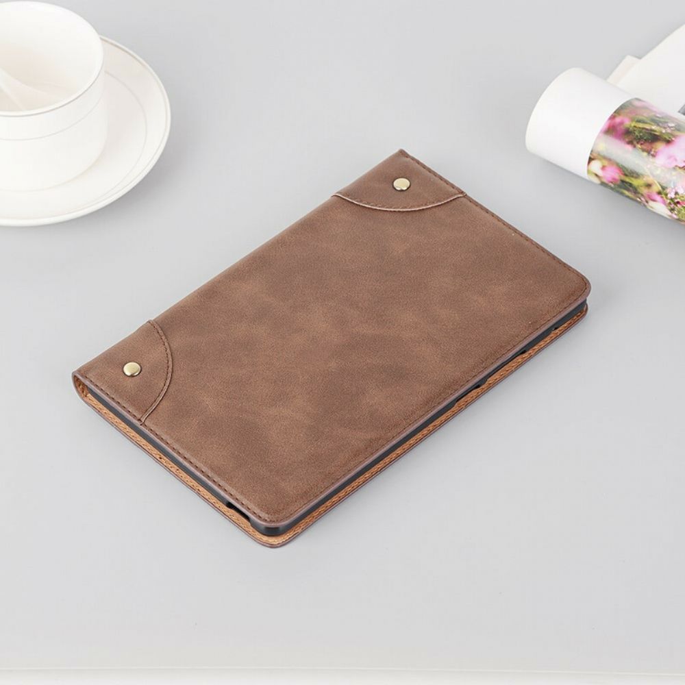 Case Für Huawei MatePad T 8 Vintage Nieten Aus Kunstleder