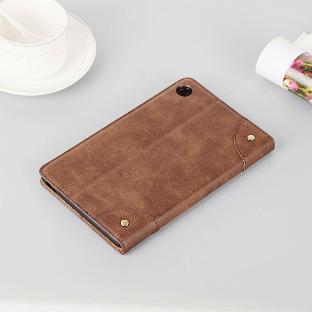 Case Für Huawei MatePad T 8 Vintage Nieten Aus Kunstleder