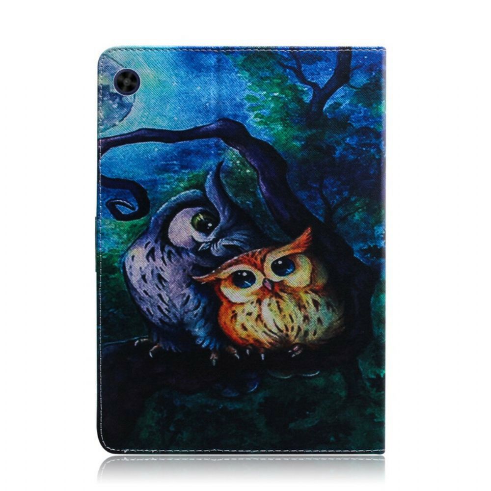 Lederhüllen Für Huawei MatePad T 8 Eulenmalerei