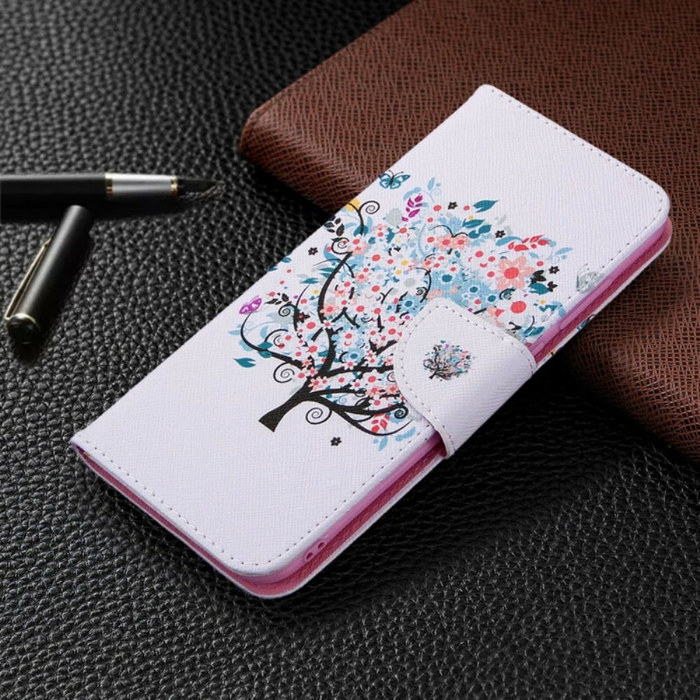 Flip Case Für Samsung Galaxy M11 Blumiger Baum
