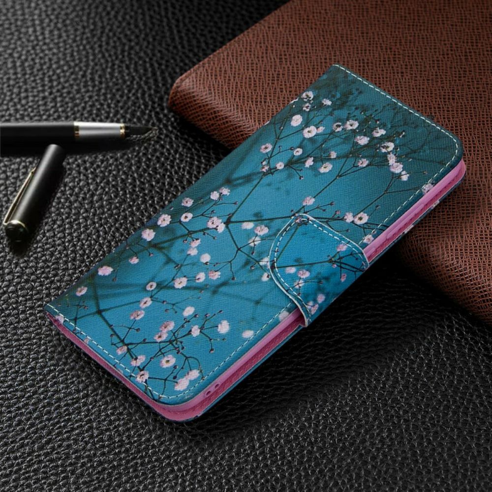 Lederhüllen Für Samsung Galaxy M11 Blühender Baum