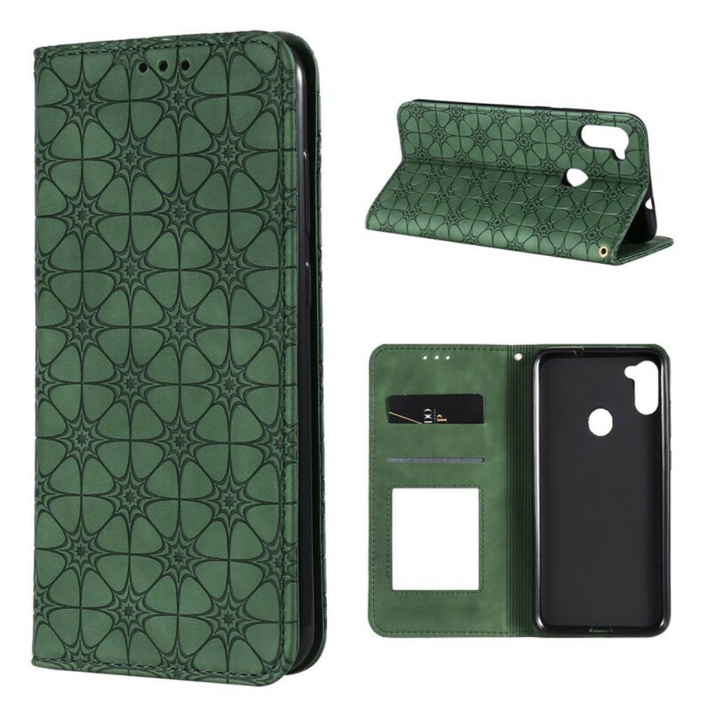 Schutzhülle Für Samsung Galaxy M11 Flip Case Barockblumen