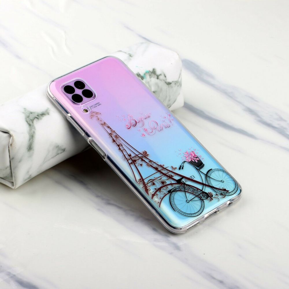 Handyhülle Für Huawei P40 Lite Transparentes Bonjour Paris
