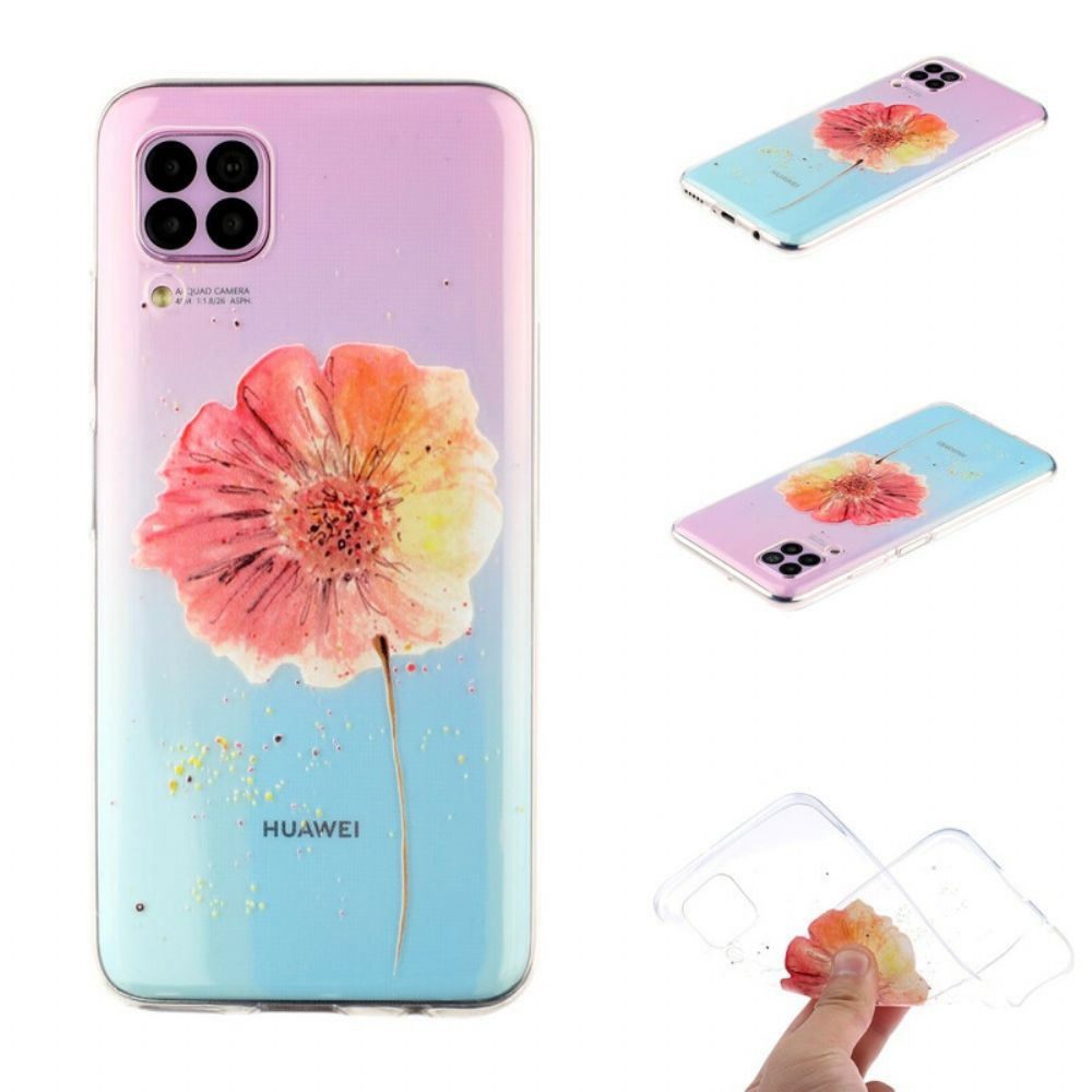 Hülle Für Huawei P40 Lite Nahtloses Aquarell-blumenmuster