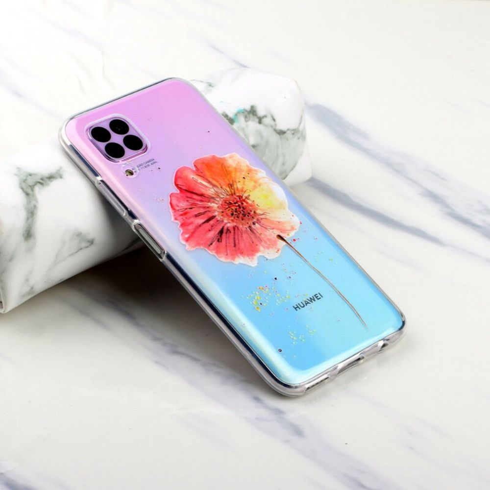 Hülle Für Huawei P40 Lite Nahtloses Aquarell-blumenmuster