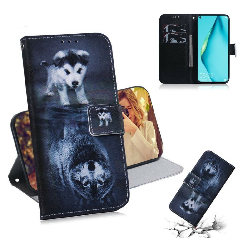 Lederhüllen Für Huawei P40 Lite Ernesto Der Wolf