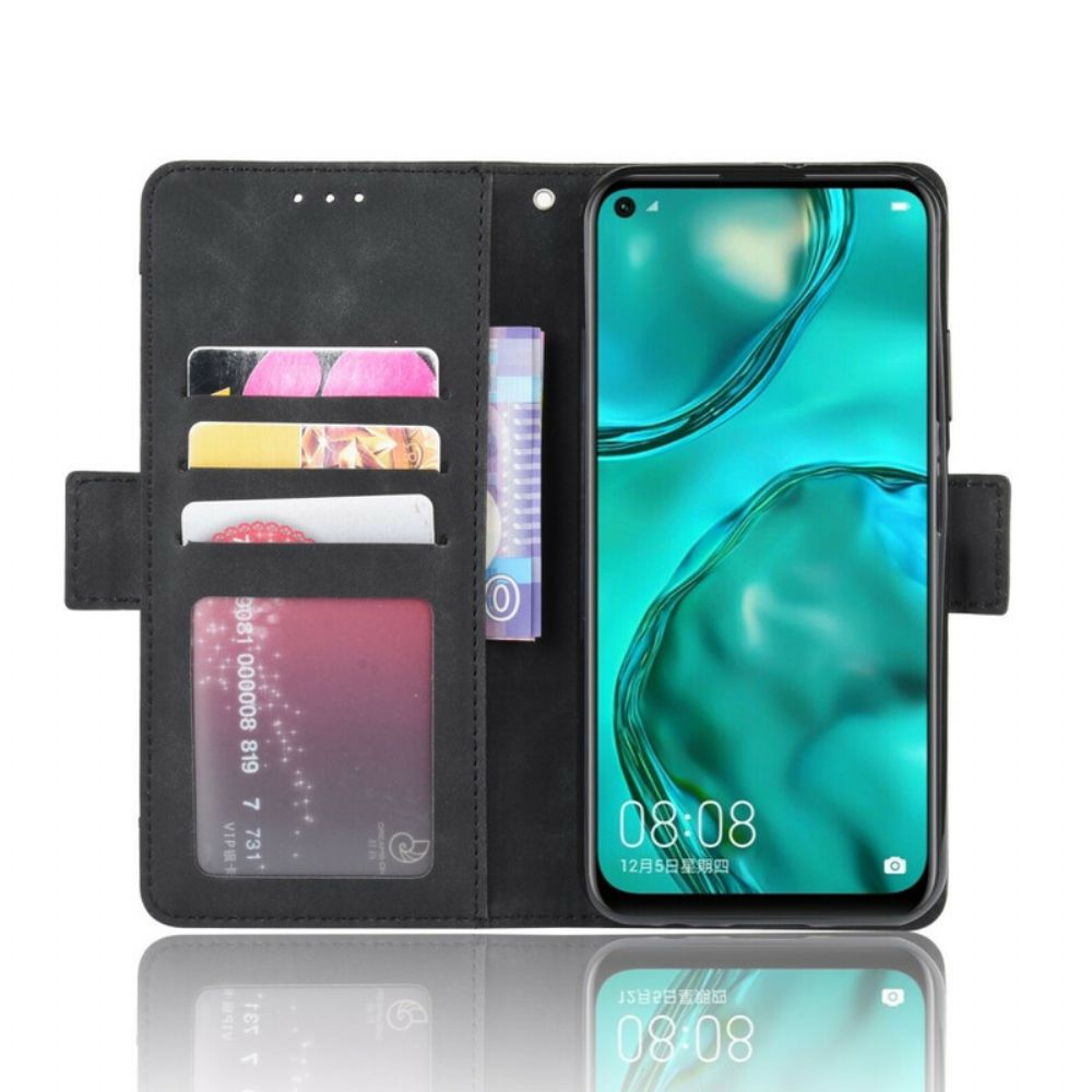 Lederhüllen Für Huawei P40 Lite Erste Klasse Multi-karte