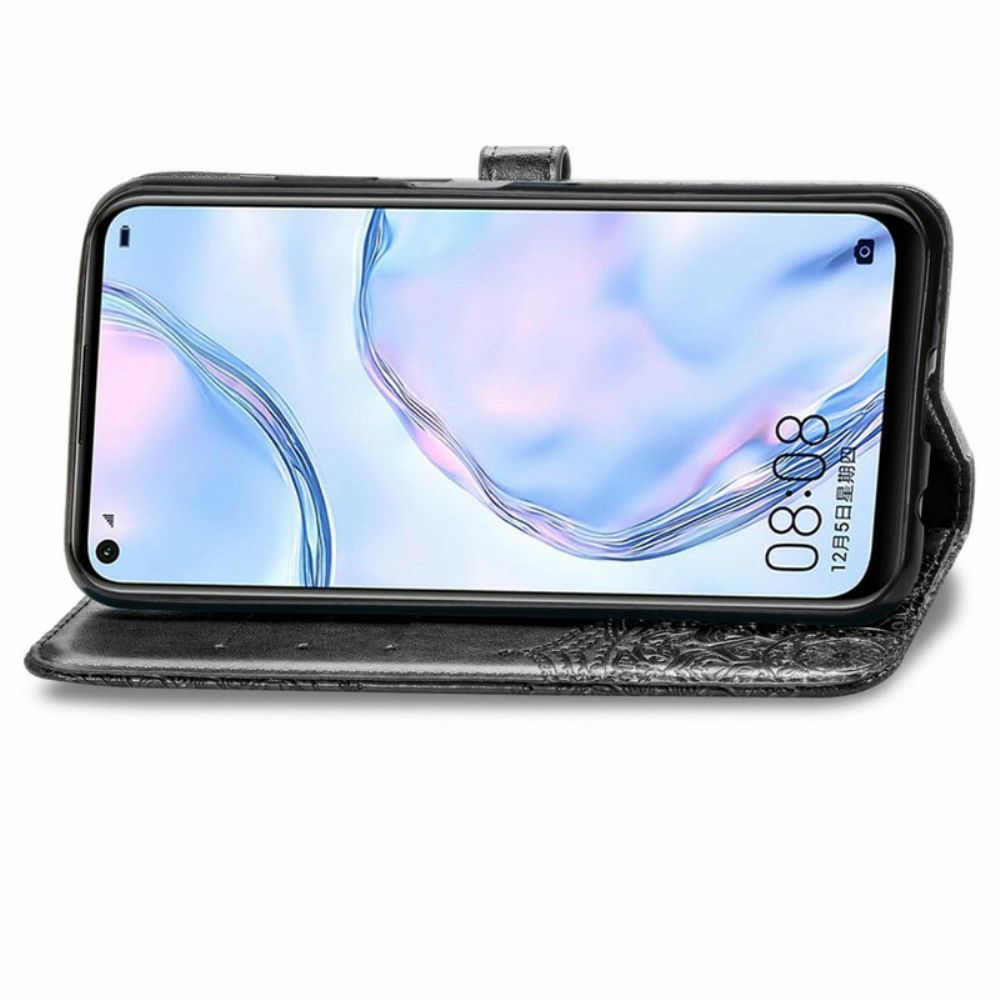Lederhüllen Für Huawei P40 Lite Mandala Aus Dem Mittelalter