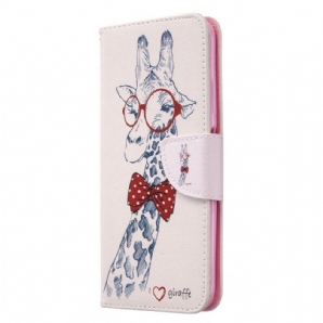 Lederhüllen Für Huawei P40 Lite Nerdige Giraffe