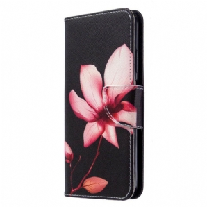 Lederhüllen Für Huawei P40 Lite Rosa Blume