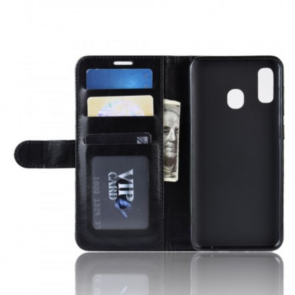 Flip Case Für Samsung Galaxy A30 / A20 Ultra Kunstleder