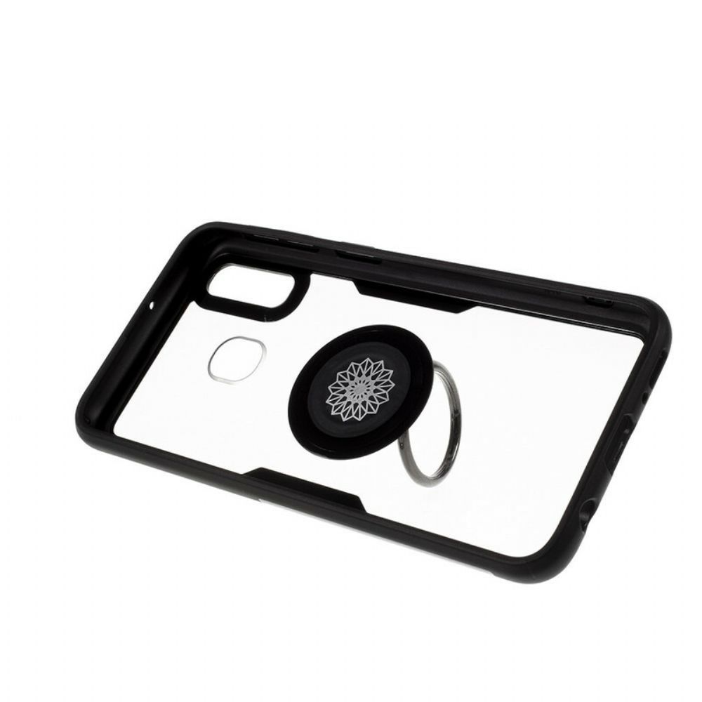 Hülle Für Samsung Galaxy A30 / A20 Transparent Mit Ring-unterstützung